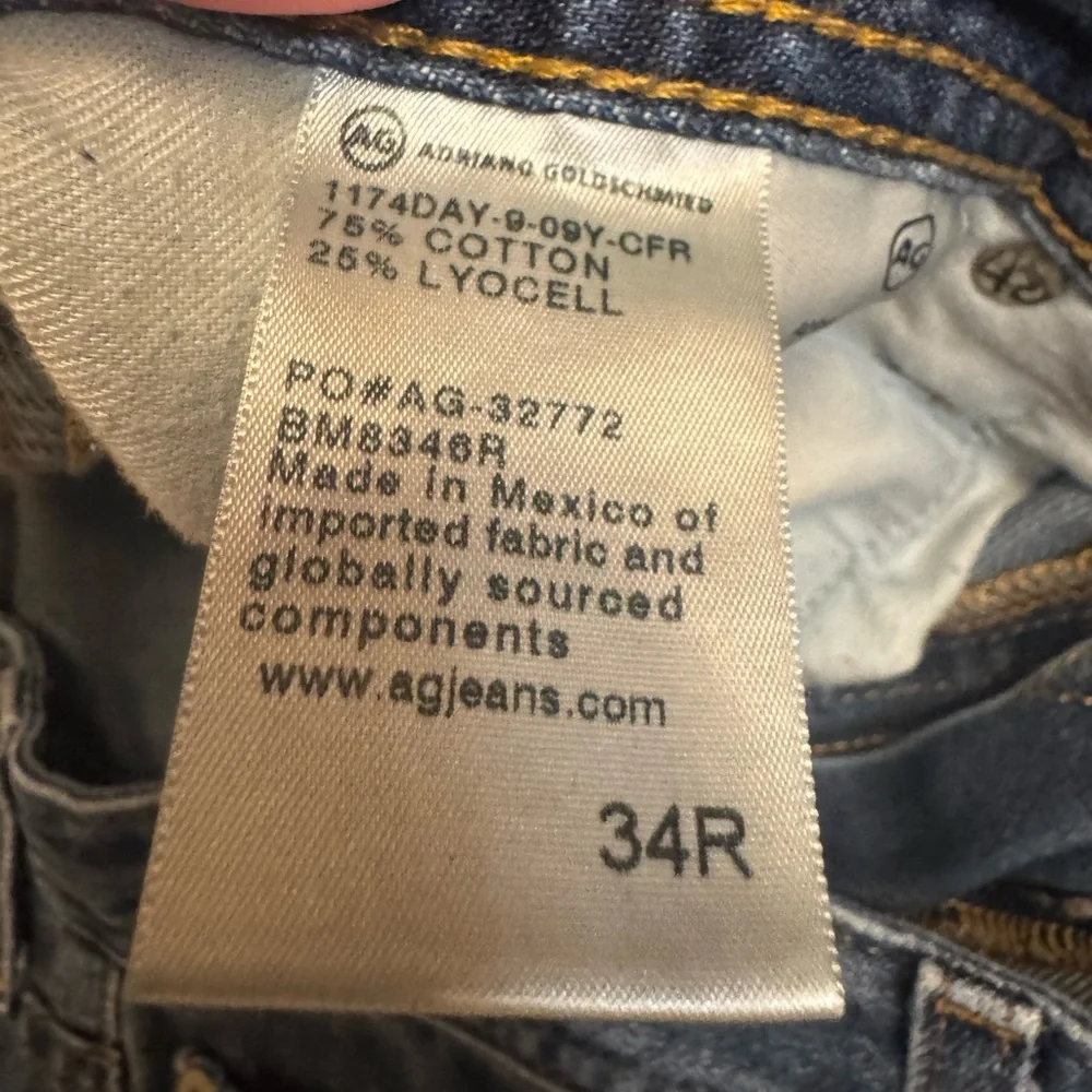 Ag Adriano Goldschmied Men's Straight Jeans - Dark Blue - Picture 12 of 14